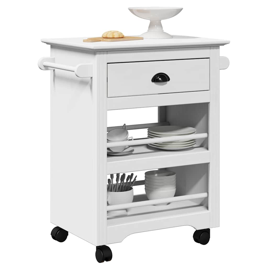 vidaXL Kitchen Trolley BODO White 67.5x45x80 cm 1