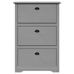 vidaXL Shoe Rack BODO Grey 80x35x118 cm 4