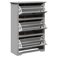 vidaXL Shoe Rack BODO Grey 80x35x118 cm 5