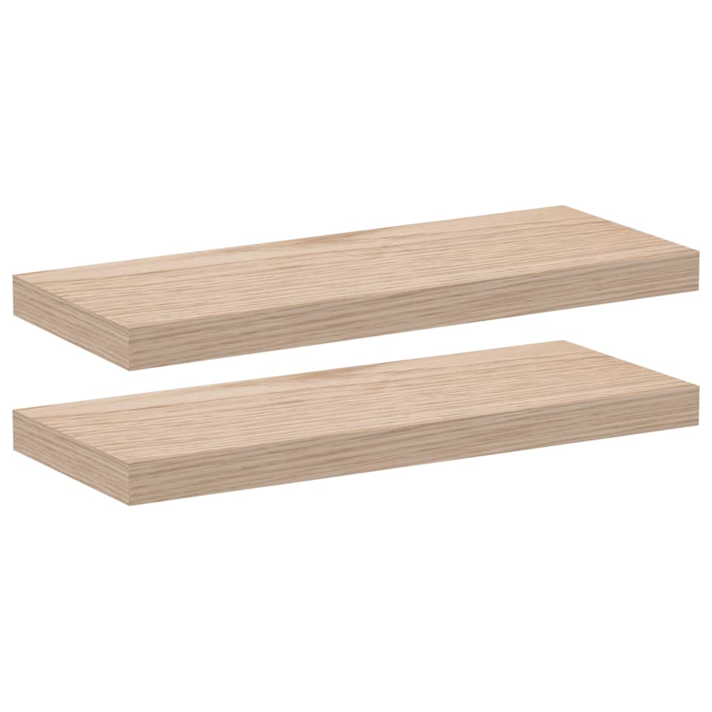 vidaXL Floating Shelves 2 pcs 60x23.5x4 cm Engineered Wood 2