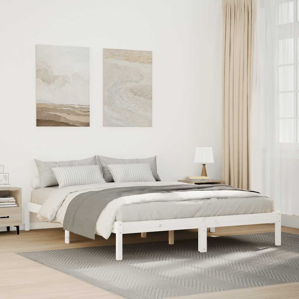 vidaXL Extra Long Bed Frame without Mattress Length 210 cm