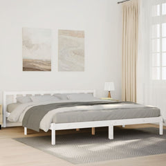 vidaXL Extra Long Bed Frame without Mattress White