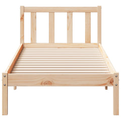 vidaXL Extra Long Bed Frame without Mattress 90x220 cm Solid Wood Pine 4