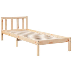 vidaXL Extra Long Bed Frame without Mattress 100x220 cm Solid Wood Pine 3