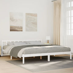 vidaXL Extra Long Bed Frame without Mattress White