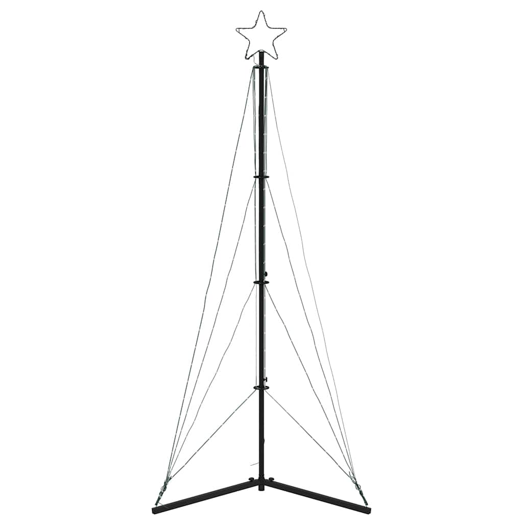 vidaXL LED Christmas Tree 363 LEDs Warm White 182 cm 5