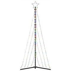 vidaXL LED Christmas Tree 339 LEDs Colorful 187 cm 6