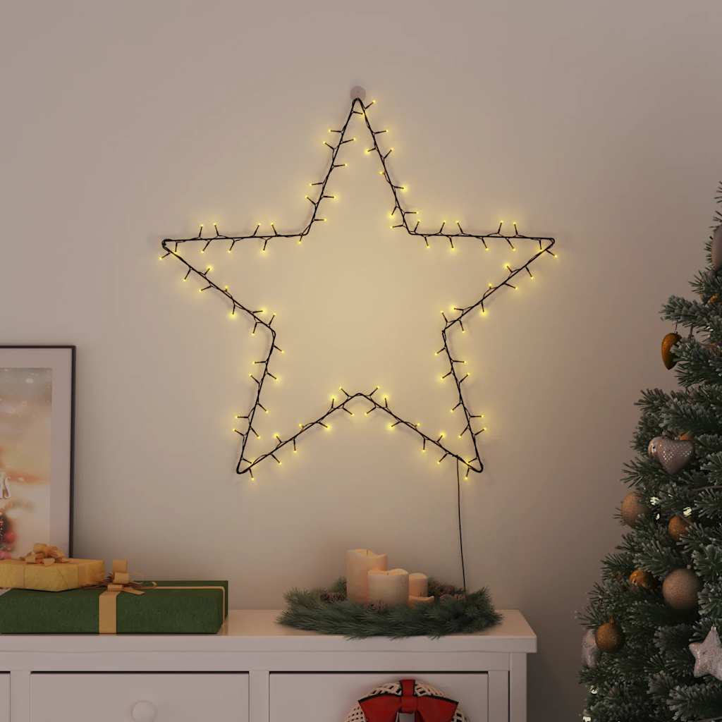 vidaXL Christmas Lights Star Silhouette 115 LEDs Warm White 1