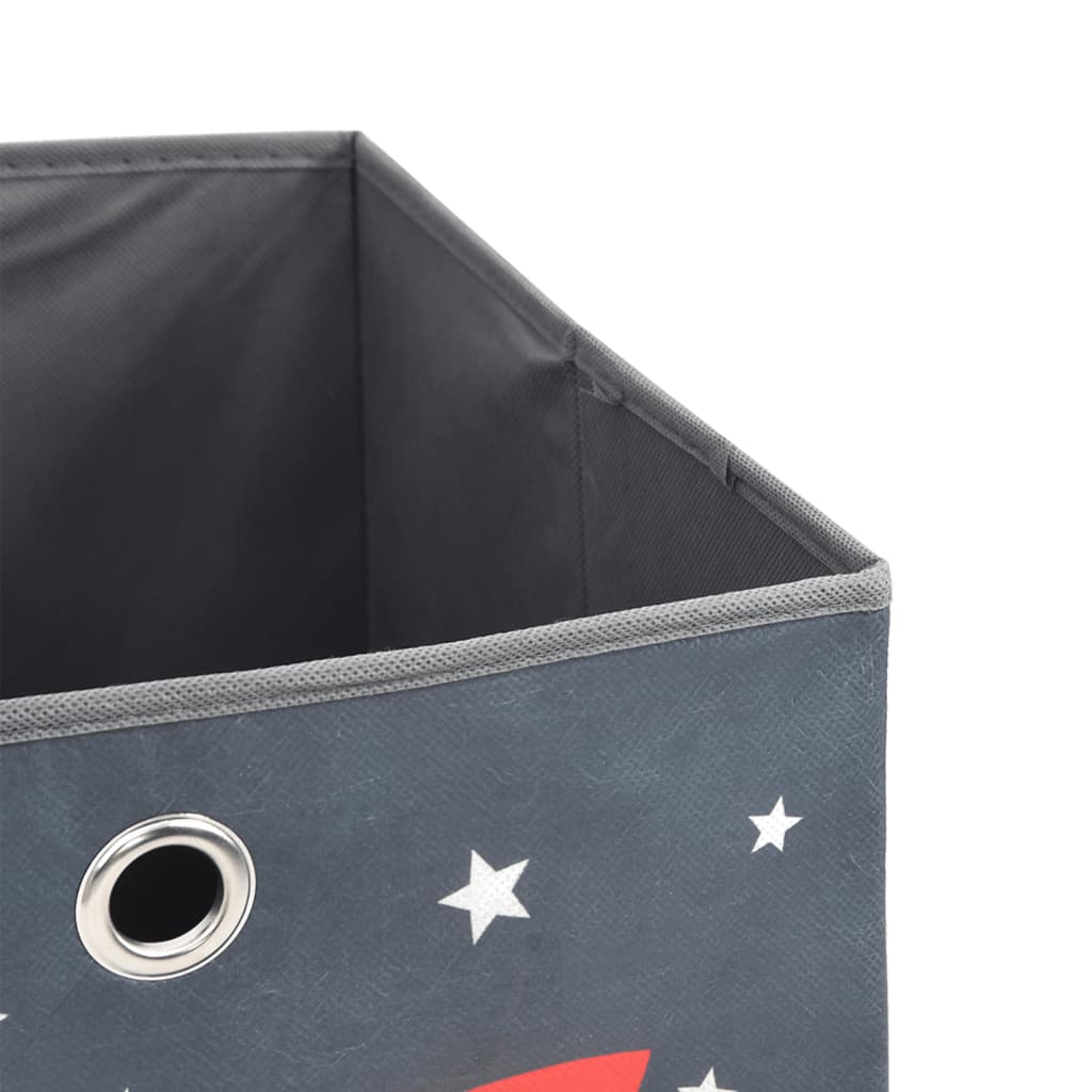 vidaXL Foldable Storage Boxes 10 pcs Grey 32x32x32 cm Non-woven Fabric 6