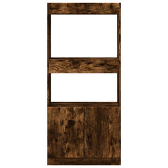 vidaXL Highboard Smoked Oak 63x33x140 cm Engineered Wood 5