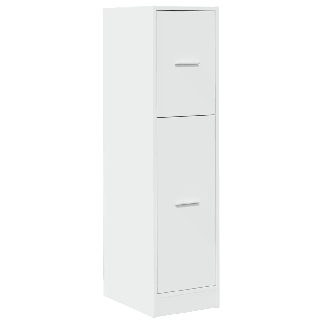 Apothecary Cabinet White Engineered Wood, image 4