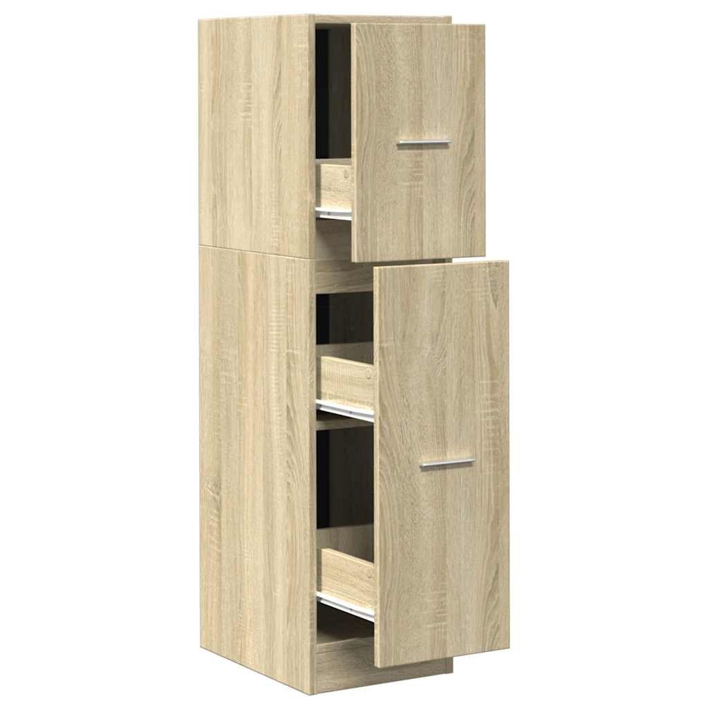 vidaXL Apothecary Cabinet Sonoma Oak 30x41x118 cm Engineered Wood 2