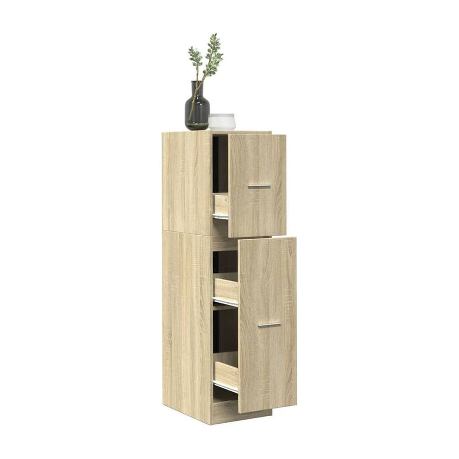 Apothecary Cabinet Sonoma Oak Engineered Wood