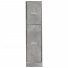Apothecary Cabinet Concrete Grey Engineered Wood, image 5