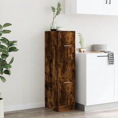 vidaXL Apothecary Cabinet Smoked Oak 30x41x118 cm Engineered Wood 3