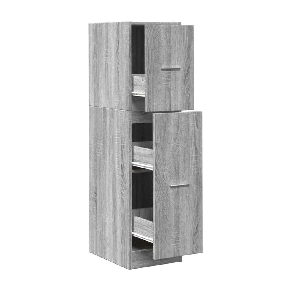 Apothecary Cabinet Grey Sonoma Engineered Wood