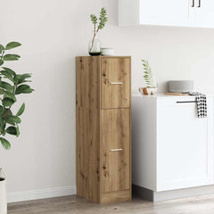 vidaXL Apothecary Cabinet Artisian Oak 30x41x118 cm Engineered Wood 4
