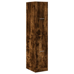 vidaXL Apothecary Cabinet Smoked Oak 30x41x144,5 cm Engineered Wood 4