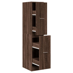 vidaXL Apothecary Cabinet Brown Oak 30x41x144,5 cm Engineered Wood 2