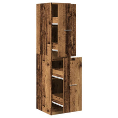 vidaXL Apothecary Cabinet Old Wood 30x41x144,5 cm Engineered Wood 2