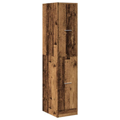 vidaXL Apothecary Cabinet Old Wood 30x41x144,5 cm Engineered Wood 4