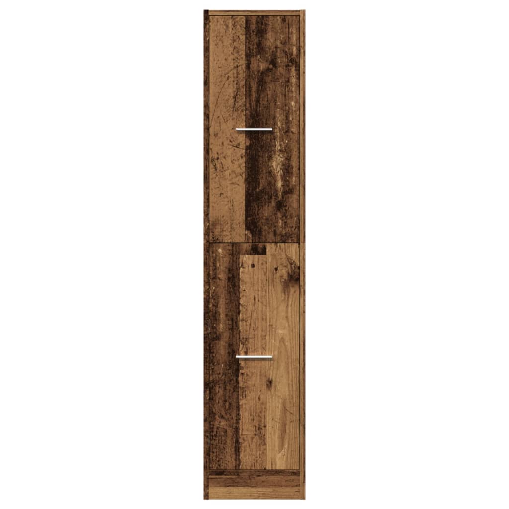 vidaXL Apothecary Cabinet Old Wood 30x41x144,5 cm Engineered Wood 5