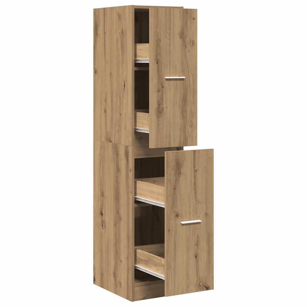 vidaXL Apothecary Cabinet Artisian Oak 30x41x144,5 cm Engineered Wood 2
