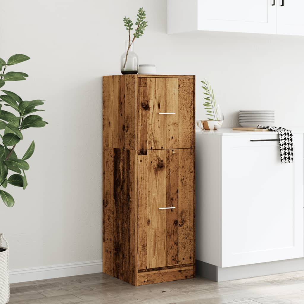 vidaXL Apothecary Cabinet Old Wood 40x41x118 cm Engineered Wood 3