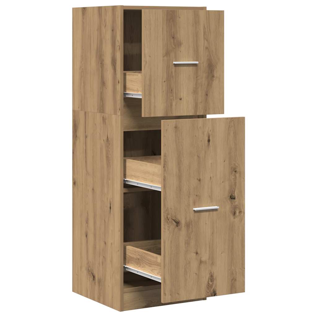 vidaXL Apothecary Cabinet Artisian Oak 40x41x118 cm Engineered Wood 3