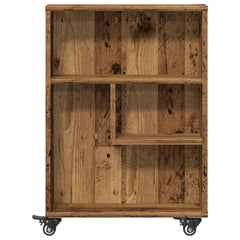 vidaXL Narrow Storage Trolley Old Wood 48x13x68 cm Engineered Wood 4