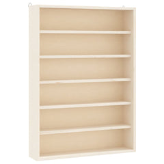 vidaXL Wooden Collector's Display Case with 6 Shelves 40x8.5x55cm 2