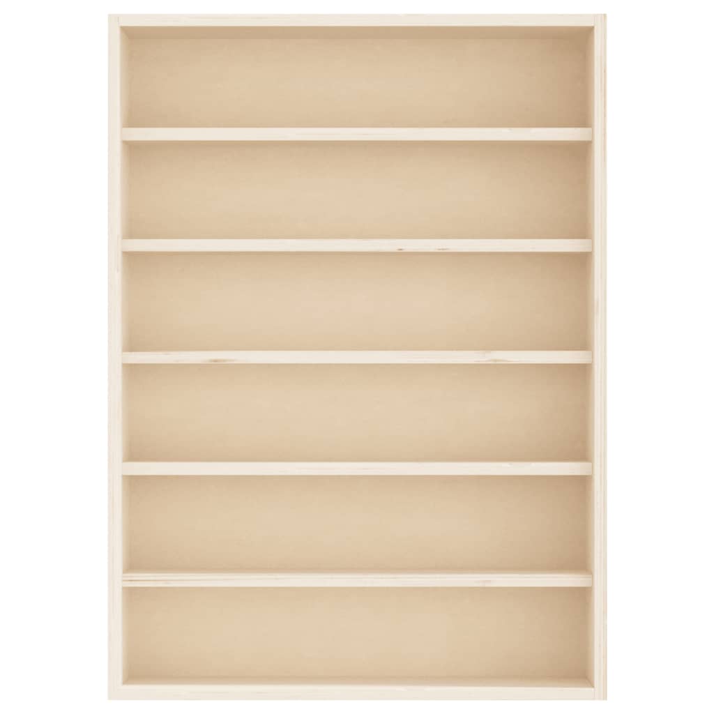 vidaXL Wooden Collector's Display Case with 6 Shelves 40x8.5x55cm 4