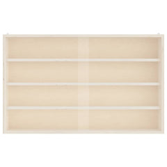 vidaXL Wooden Collector's Display Case with Doors 60x8.5x37cm 5