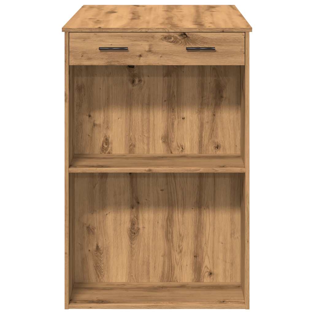 vidaXL Bar Table Artisian Oak 102x70x103.5 cm Engineered Wood 6