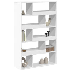 Bookcase 100x33x156.5 cm Engineered Wood White