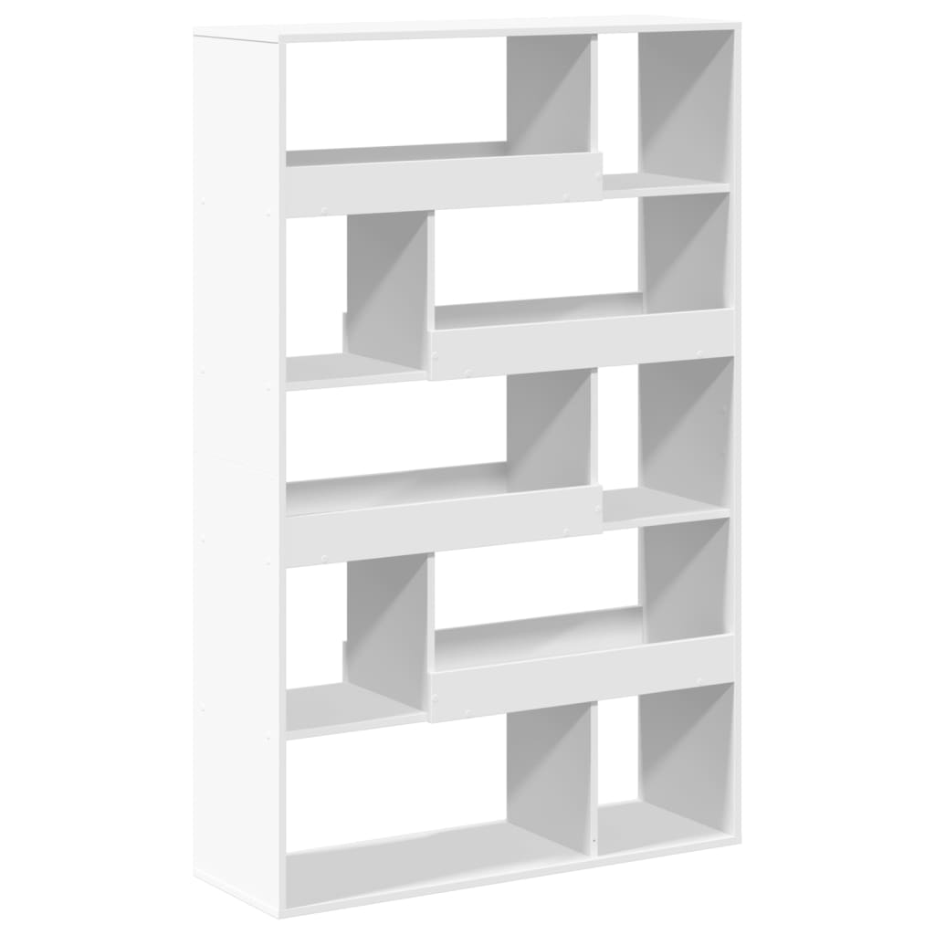 Bookcase 100x33x156.5 cm Engineered Wood White