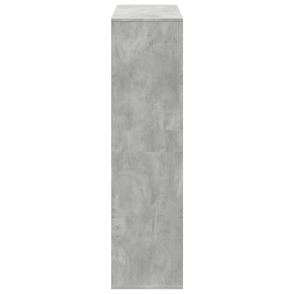 Bookcase 100x33x125.5 cm Engineered Wood Concrete grey