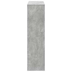 Bookcase 100x33x125.5 cm Engineered Wood Concrete grey
