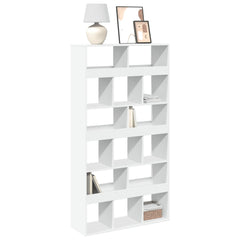 Bookcase 100x33x187.5 cm Engineered Wood White