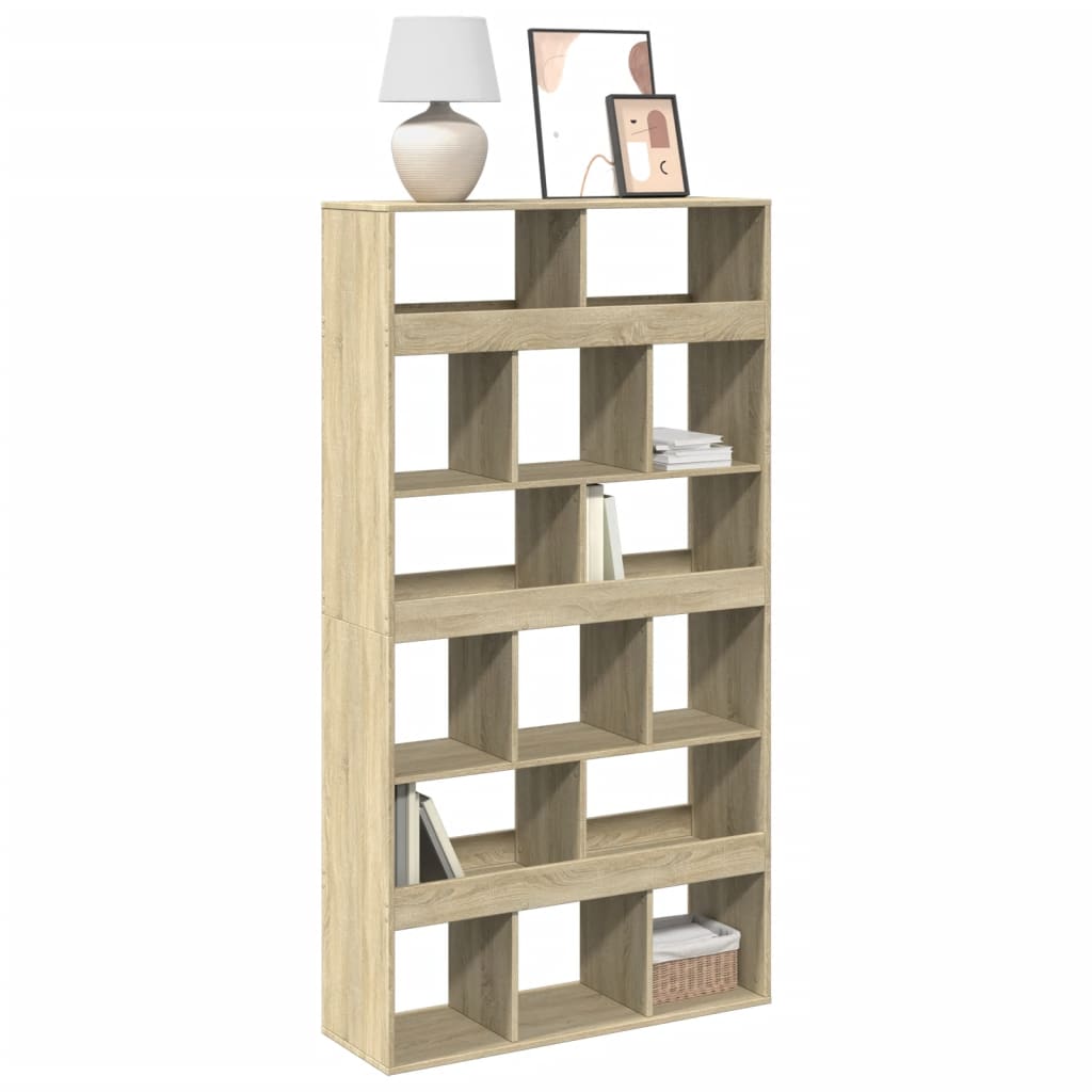 Bookcase 100x33x187.5 cm Engineered Wood Sonoma oak