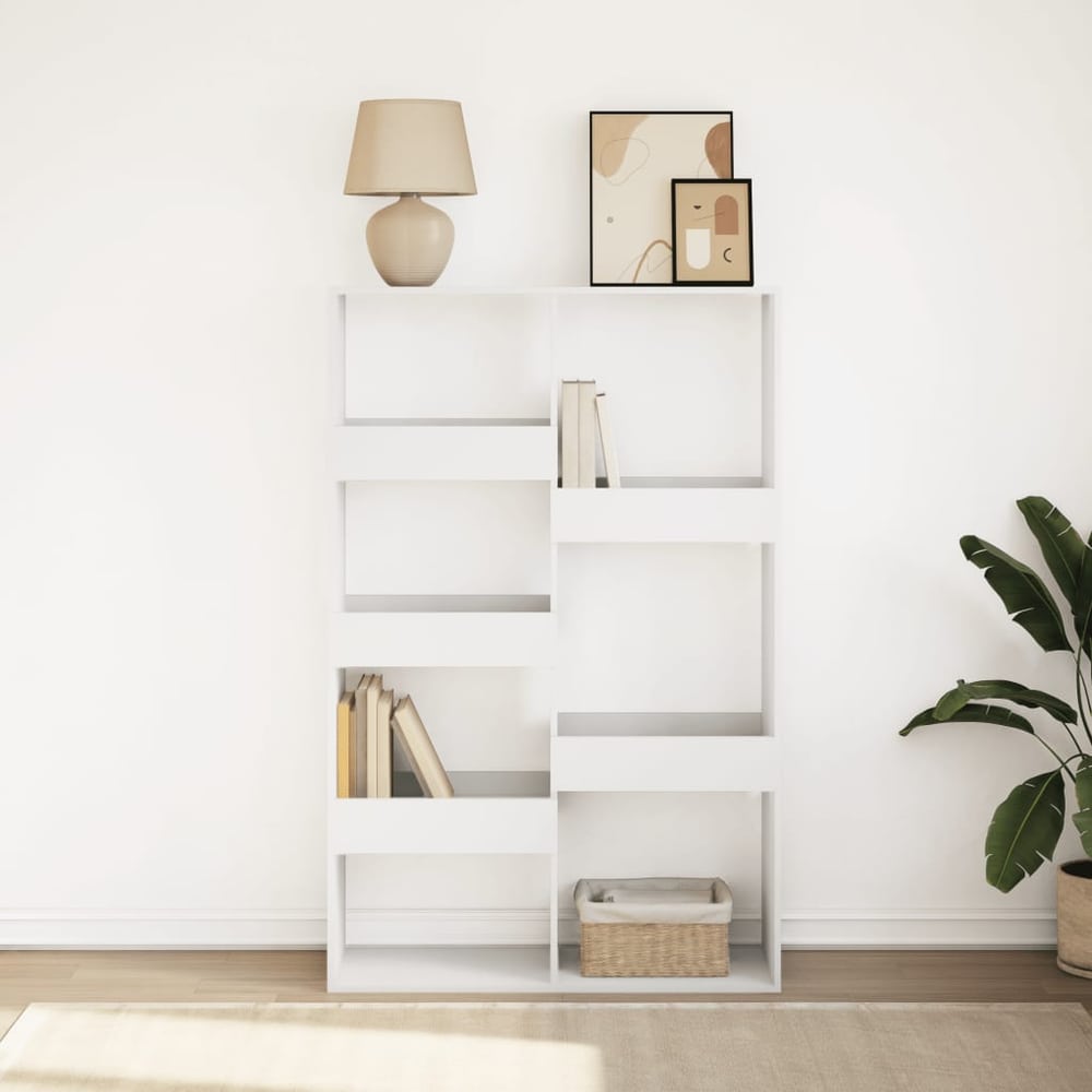 Bookcase 100x33x155.5 cm Engineered Wood White