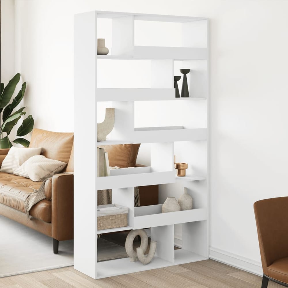 Room Divider 100x33x187.5 cm Engineered Wood White