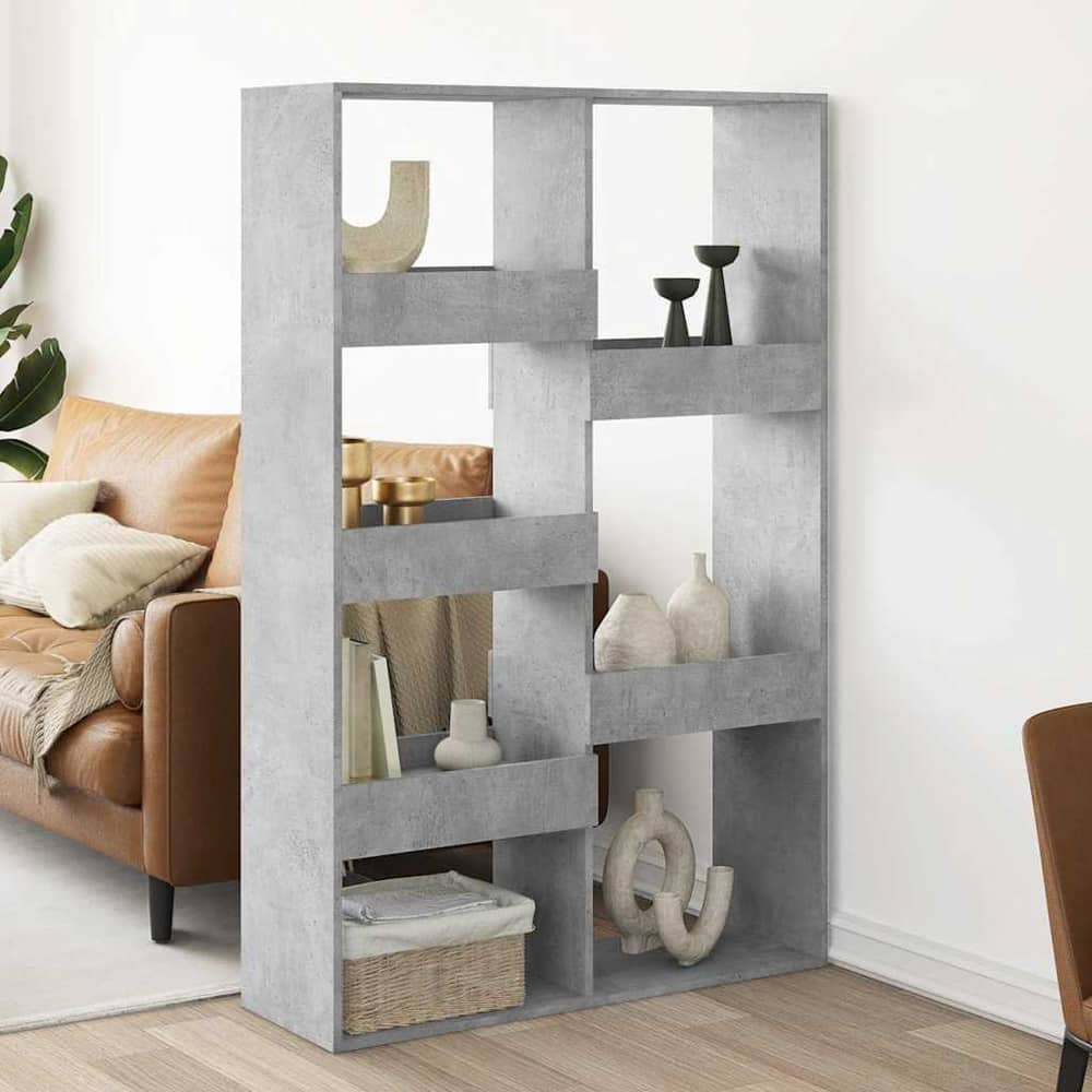 Room Divider 100x33x155.5 cm Engineered Wood Concrete grey