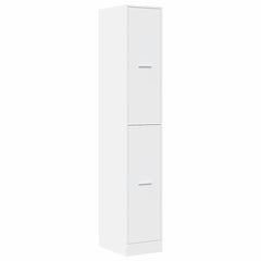 Apothecary Cabinet White Engineered Wood, image 4