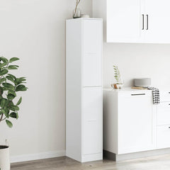 Apothecary Cabinet White Engineered Wood, image 3