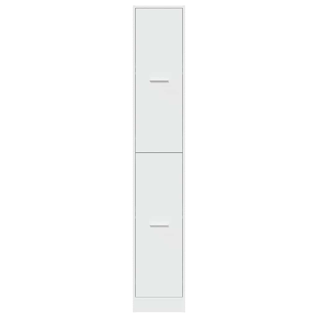 Apothecary Cabinet White Engineered Wood, image 5