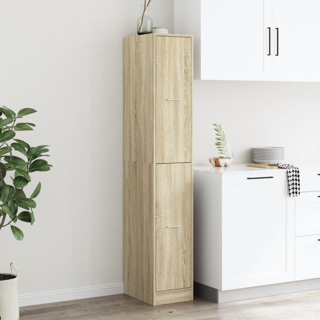 vidaXL Apothecary Cabinet Sonoma Oak 30x41x174,5 cm Engineered Wood 3