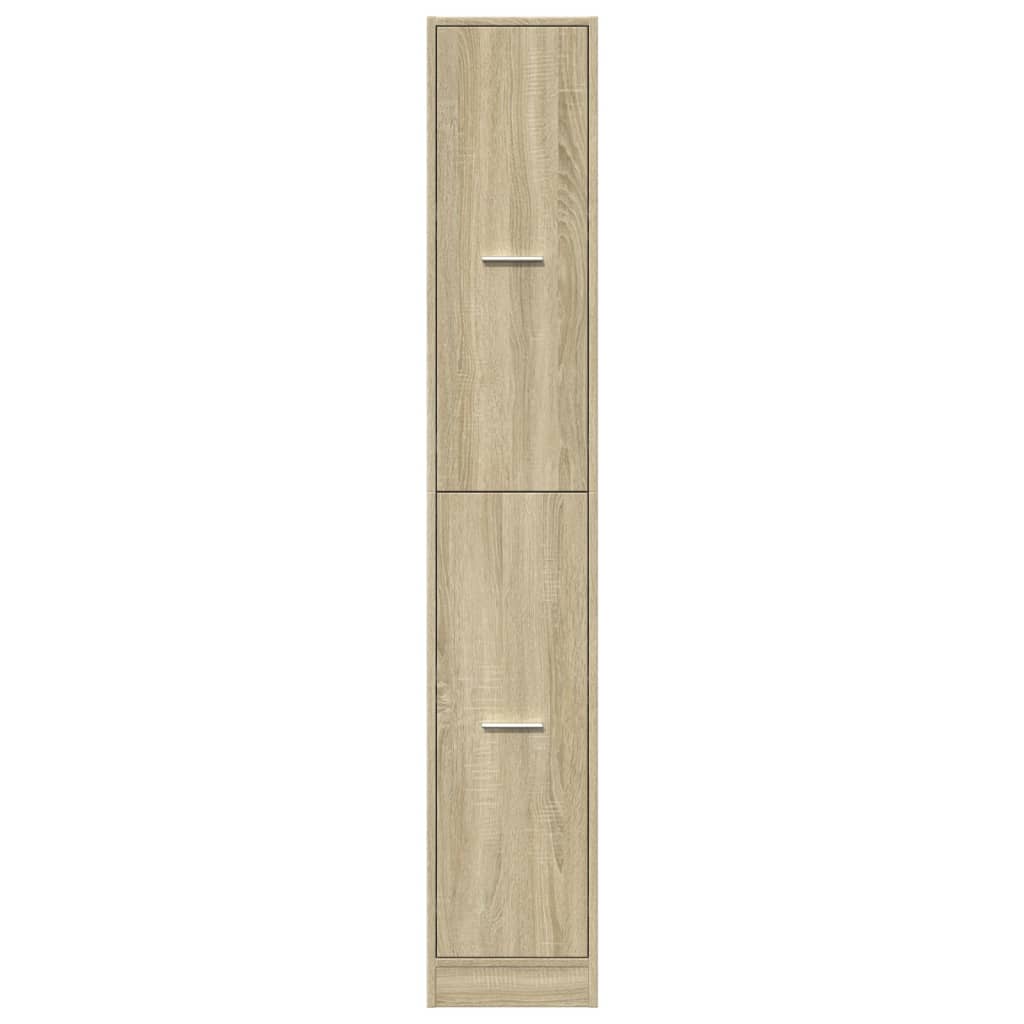 vidaXL Apothecary Cabinet Sonoma Oak 30x41x174,5 cm Engineered Wood 5