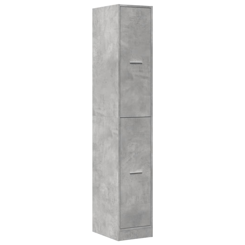 vidaXL Apothecary Cabinet Concrete Grey 30x41x174,5 cm Engineered Wood 4