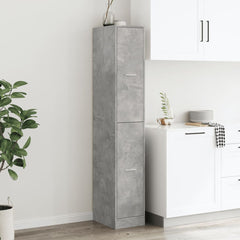 vidaXL Apothecary Cabinet Concrete Grey 30x41x174,5 cm Engineered Wood 3